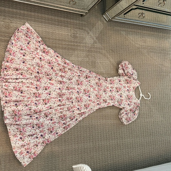 Floral maxi dress Petite 👗 US 0 Collective The Label Petite open back pink - Picture 9 of 11